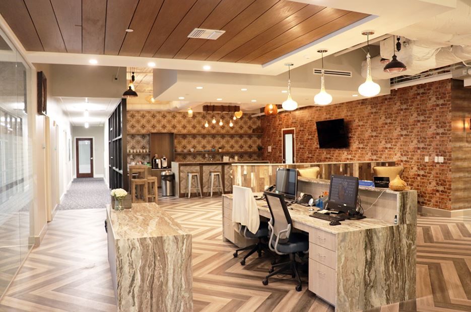 Open office and reception